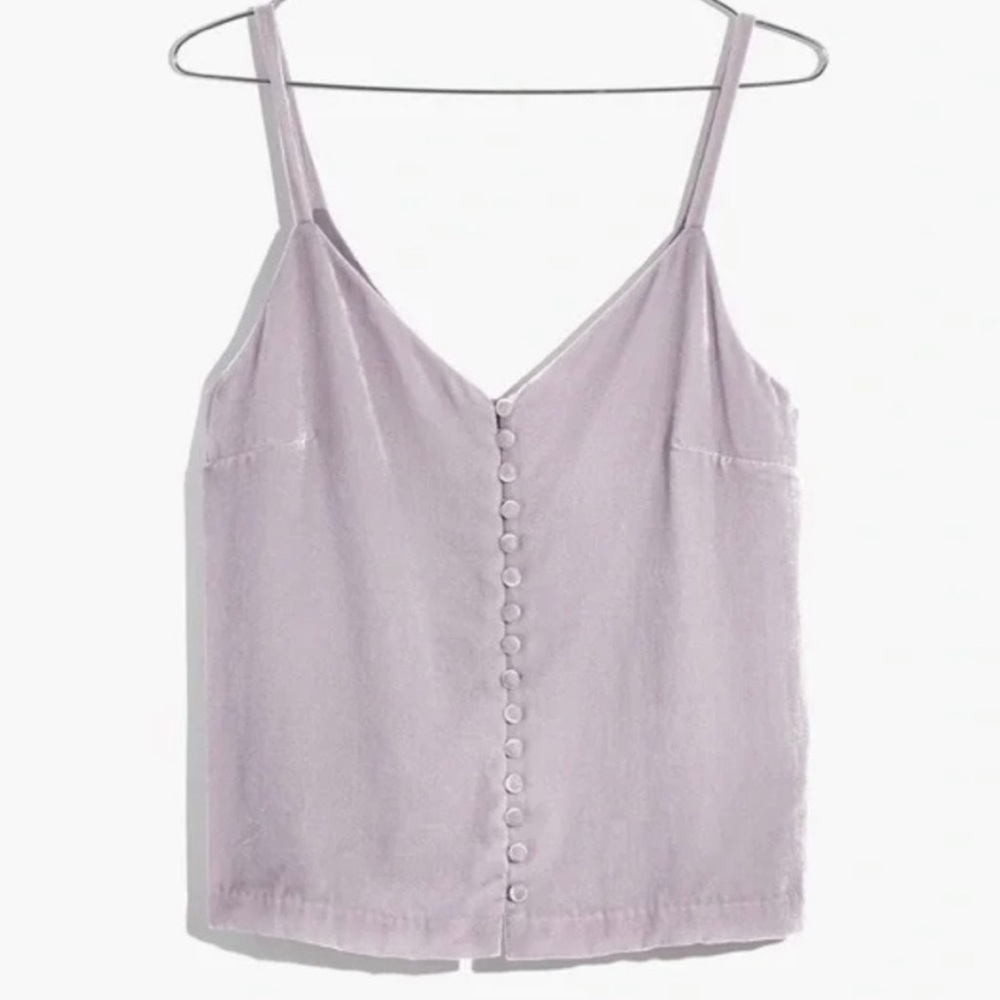 Madewell Crushed Velvet Blouse Tanktop